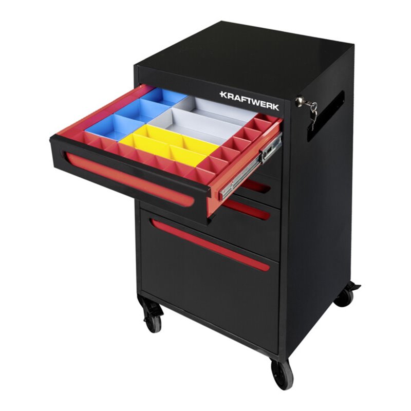 Kraftwerk ST470 Multifunktionswagen Compact, 5 Schubladen, 25-tlg.