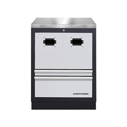 Kraftwerk Schrank für Kabelaufroller+rostf. Platte