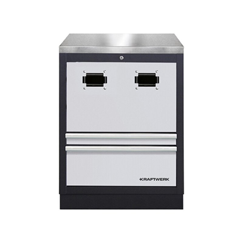 Kraftwerk Schrank für Kabelaufroller+rostf. Platte