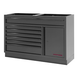Kraftwerk MOBILIO Schubladenschrank 1360 mm 7 Schubladen 1-Türig BLK