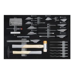 Kraftwerk LT700 Werkstattwagen, 7 Schubladen, BASIC, ant, 259-tlg.