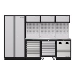 Kraftwerk MOBILIO 4er Komplett-Kombi mit Lochwand, Edelstahl 430