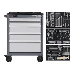 Kraftwerk BT700 Werkstattwagen, 5 Schubladen, BASIC , 173-tlg.