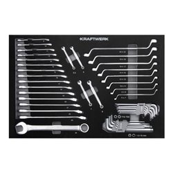 Kraftwerk BT700 Werkstattwagen, 8 Schubladen, BASIC, 351-tlg.