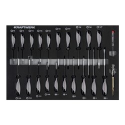 Kraftwerk BT700 Werkstattwagen, 8 Schubladen, BASIC, 351-tlg.