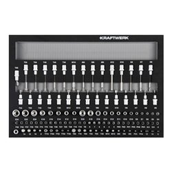 Kraftwerk BT700 Werkstattwagen, 8 Schubladen, BASIC, 351-tlg.