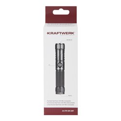 Kraftwerk Taschenlampe High Power LED 1000, wiederaufladbar