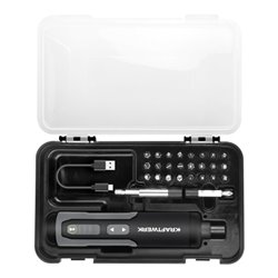 Kraftwerk Akku-Bit-Stabschrauber Satz 3.6V mit USB-C,1/4', 28-tlg.