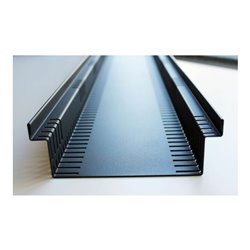 Kantfuchs24 Entwässerungsrinne PRO Style, Wasserrinne, MAGNELIS Stahl RAL7016, 1000 x 150 x 50mm