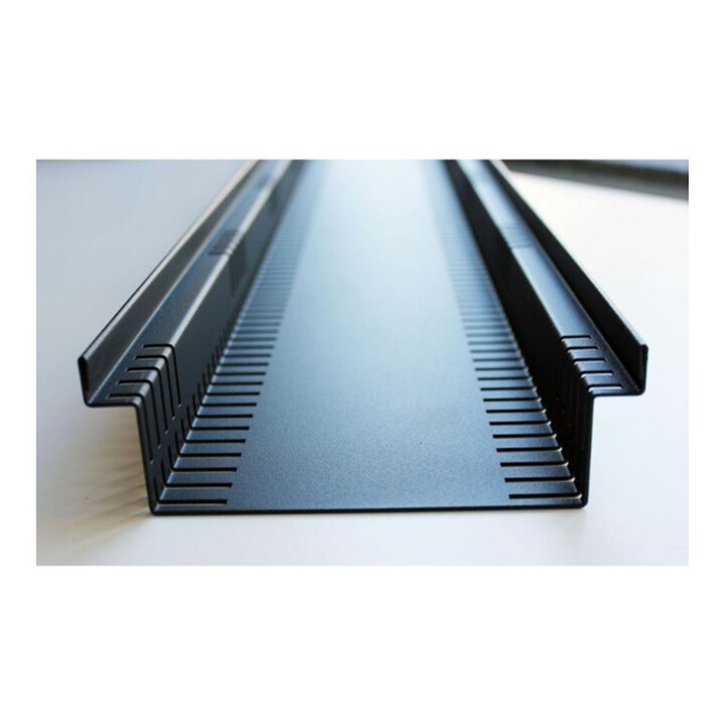 Kantfuchs24 Entwässerungsrinne PRO Style, Wasserrinne, MAGNELIS Stahl RAL7016, 1000 x 150 x 50mm