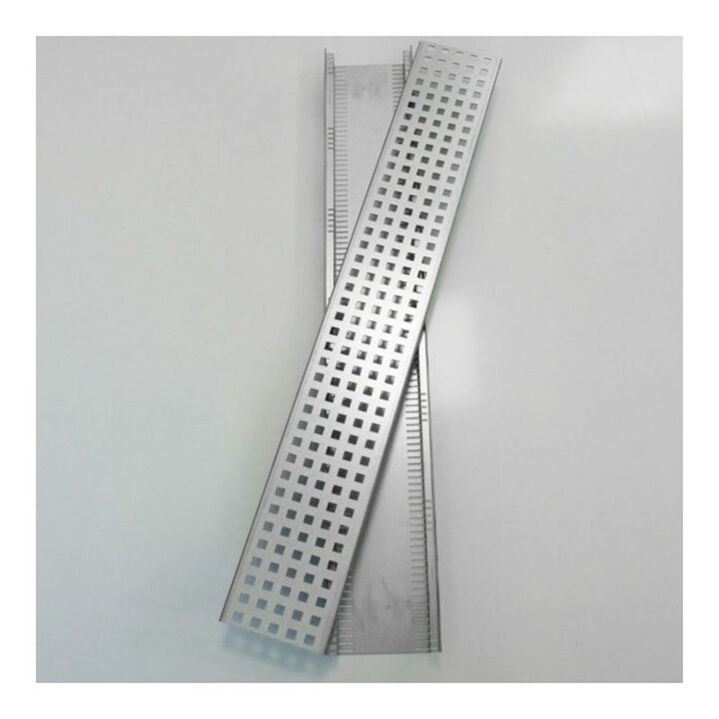 Kantfuchs24 Entwässerungsrinne PRO Style, Wasserrinne + Trittblech, MAGNELIS Stahl Natur, 1000 x 150 x 50mm