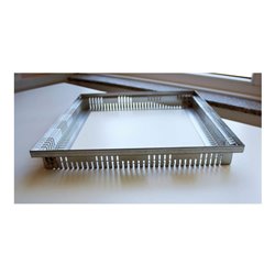 Kantfuchs24 Terrassenrost PRO Style, Auffangwanne, MAGNELIS Stahl Natur, 400 x 400 x 50mm