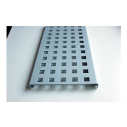 Kantfuchs24 Entwässerungsrinne PRO Style, Trittblech, MAGNELIS Stahl RAL9006, 1000 x 150 x 10mm