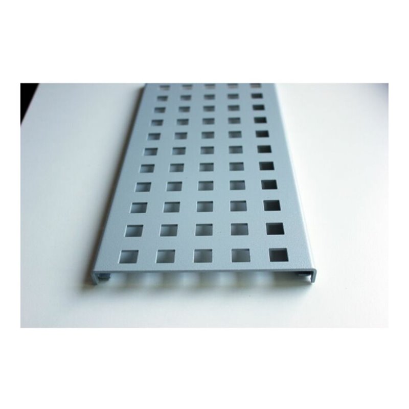 Kantfuchs24 Entwässerungsrinne PRO Style, Trittblech, MAGNELIS Stahl RAL9006, 1000 x 150 x 10mm