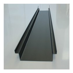 Kantfuchs24 Entwässerungsrinne Pro Style, Wasserrinne (geschlossen), MAGNELIS Stahl RAL-7016, 1000 x 150 x 50mm