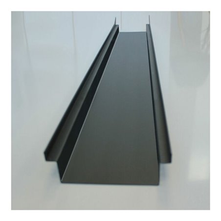 Kantfuchs24 Entwässerungsrinne Pro Style, Wasserrinne (geschlossen), MAGNELIS Stahl RAL-7016, 1000 x 150 x 50mm