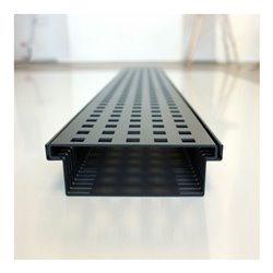 Kantfuchs24 Entwässerungsrinne PRO Style, Wasserrinne + Trittblech, MAGNELIS Stahl RAL7016, 1000 x 150 x 50mm