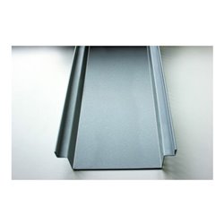 Kantfuchs24 Entwässerungsrinne Pro Style, Wasserrinne (geschlossen), MAGNELIS Stahl RAL-9006, 1000 x 150 x 50mm