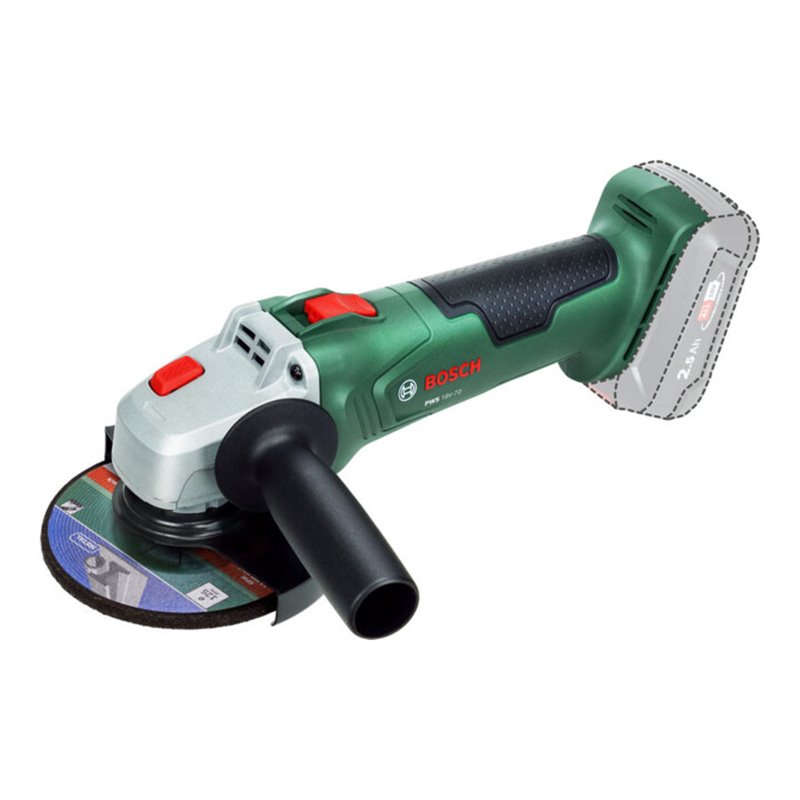 Bosch Akku-Winkelschleifer PWS 18V-70 mit Schleifscheibe