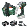 Bosch Combo Kit 18VUniversalImpactDrive+UniversalPump, 1x PBA 18V 2.0Ah+PBA 18V 4.0Ah
