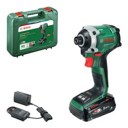 Bosch Schlagschrauber UID 18V-210, 1 x Akku PBA 18V 2.0Ah, Handwerkerkoffer