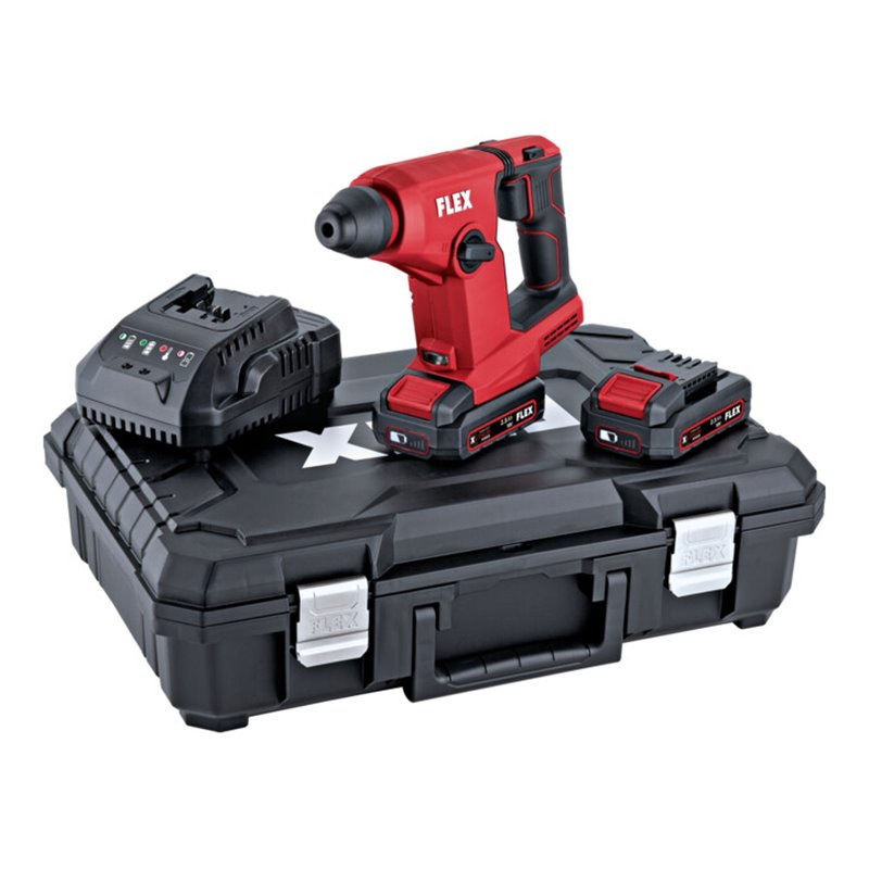 FLEX Kompakter und leichter Akku-Bohrhammer 18 V FHE 1-16 18.0-EC TC 2.5/Set