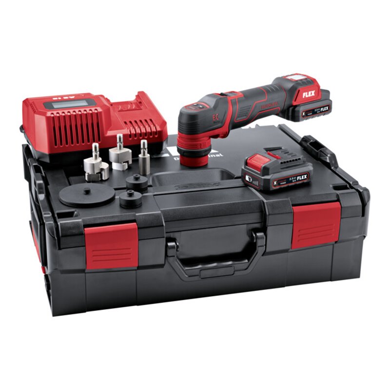 FLEX Der smarte Akku-Polierer 12 V PXE 80 12-EC/2.5 SET