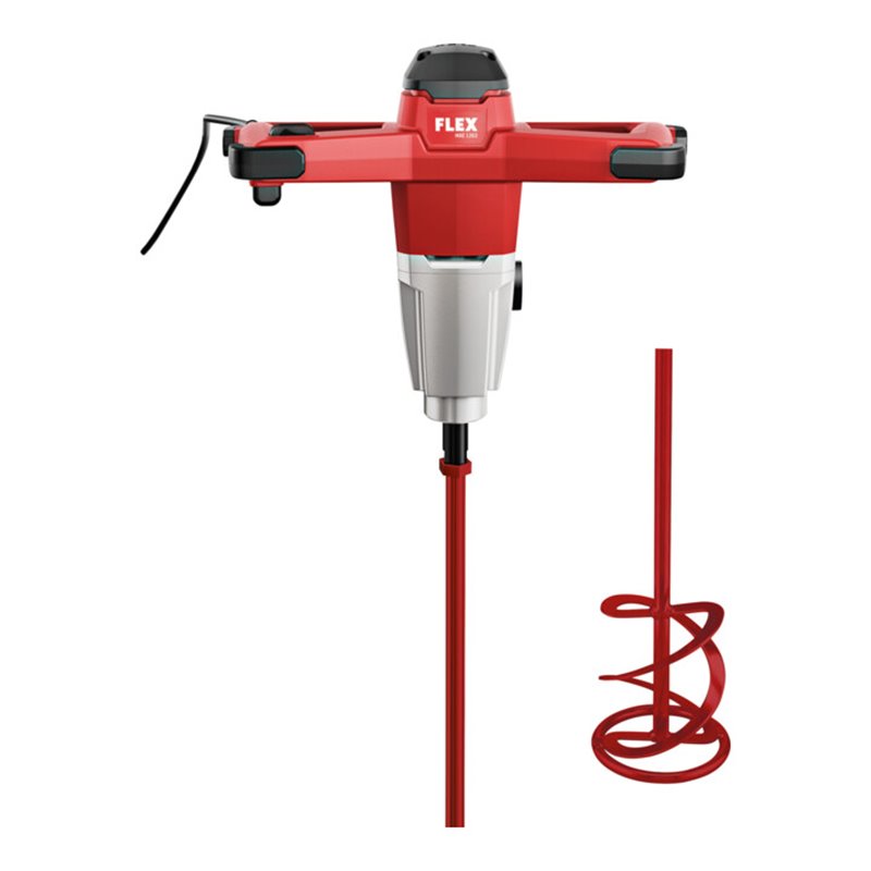 Flex 2-Gang-Rührer MXE 1202 + Wendelrührer HP2 140, 1200 W, mit 3-Stufen Drehzahlschalter