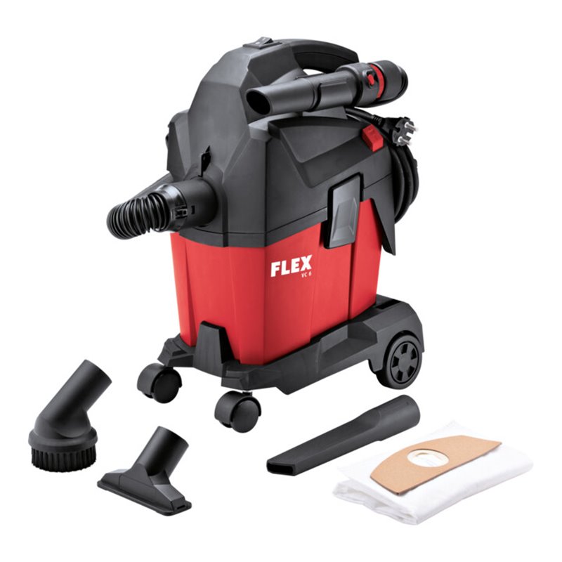 Flex Sauger VC 6 L MC + Vliesfiltersäcke, mit manueller Filterabreinigung, 6 l, Klasse L