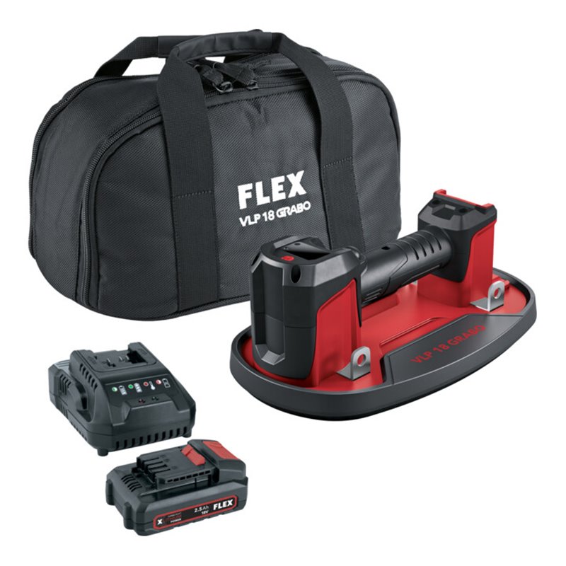 Flex Akku-Vakuumheber VLP Grabo + Akku 2.5 Ah + CA 18.0-LD Ladegerät