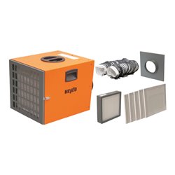 Master Luftreiniger-Komplettpaket M - Heylo PF 1400, PF 1400 + Schlauchanschluss + Schlauch Ø 205 + Filter: 5 x G4, 1 x F9 (M-Kl
