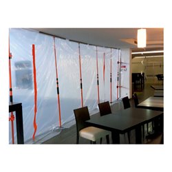 Master Staubschutzwand Heylo HEYWALL Profi-Paket, 6 Systemstangen (bis 3,60 m Höhe)