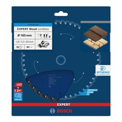 Bosch EXPERT Wood Kreissägeblatt, 185x1,8x20 mm, Z32