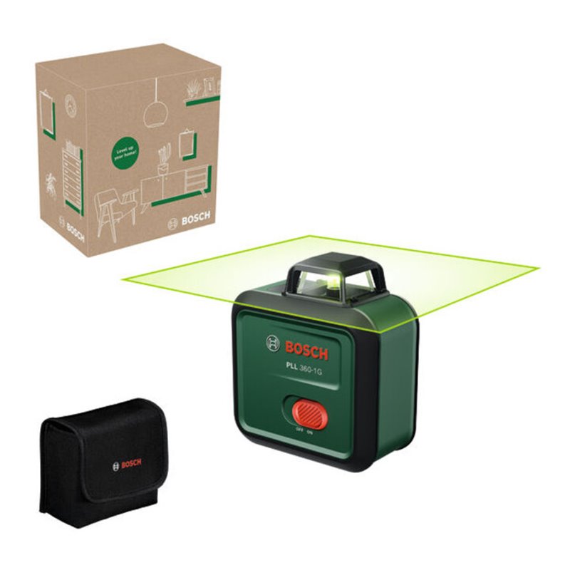 Bosch Linienlaser PLL 360-1G, 1 x Akku BA 3.6V 2.0Ah