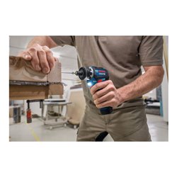 Bosch Schrauber GSR 12V-32 FC, div. Aufsätze, Zusatzhandgriff, Tiefenanschlag, L-BOXX