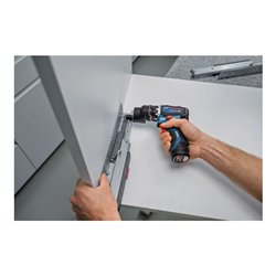 Bosch Schrauber GSR 12V-32 FC, 2x GBA 12V 2.0Ah, Aufs., Zusatzhandg., Tiefenan.,L-BOXX