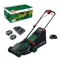 Bosch Akku-Rasenmäher ROTAK18V2-38, 2x Akku PBA 18V 4.0Ah