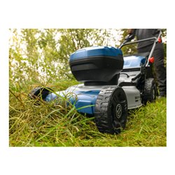 Bosch Akku-Rasenmäher GRA18V2-46SP, 2x EXBA18V-55