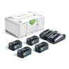 Festool Energie-Set SYS 18V 4xHP5,0 TCL6DUO