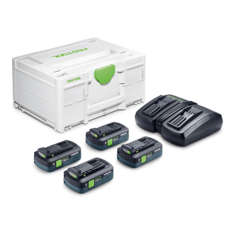 Festool Energie-Set SYS 18V 4xTBX4/TCL6DUO