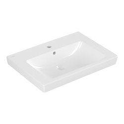 V&B Waschtisch Subway 2.0 65x47cm, mit Hahnloch, Überlauf, weiß