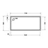 Duravit Rechteck-Duschwanne Starck Slimline 170x80x6cm, weiß