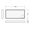 Duravit Rechteck-Duschwanne Starck Slimline 170x80x6cm, weiß