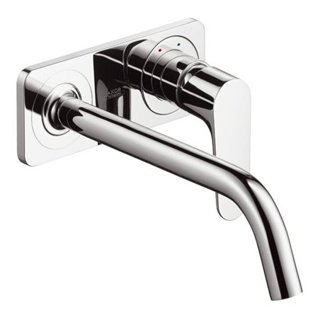hansgrohe Fertigset Axor Citterio M UP-Waschtisch-Einhebelmischer, Ausl. 227mm, m Platte, chrom