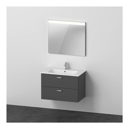 Duravit Möbel-Set XBase 83x49cm, WT, WTU 2 SchKa., Sp., graph ma