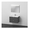 Duravit Möbel-Set XBase 83x49cm, WT, WTU 2 SchKa., Sp., graph ma