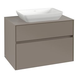 V&B Waschtischunterschrank Collaro 80x54,8x50cm, WT mi, LED 5,7 W, cashm Gr