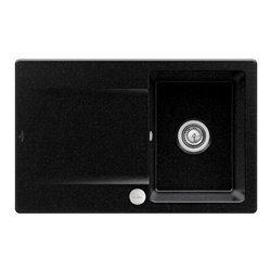 V&B Flächenbündige Spüle Siluet 45 Flat m Abl.garn, Excenterbetätigung, chromite