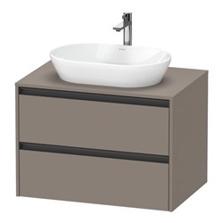 Duravit Waschtischunterschrank Ketho.2 80x55cm, ba m, Pl m 1 Ausschn, wandhängend