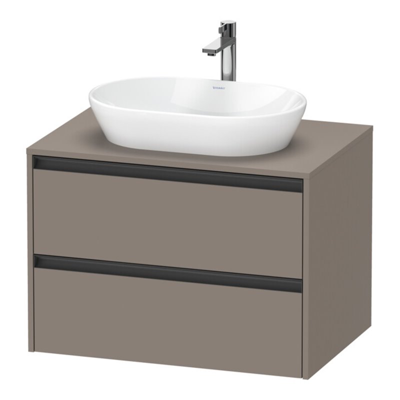Duravit Waschtischunterschrank Ketho.2 80x55cm, ba m, Pl m 1 Ausschn, wandhängend